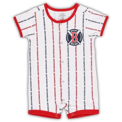 Shop Outerstuff Infant White Boston Red Sox Ball Hitter Coverall