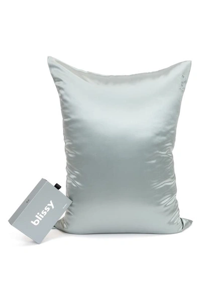 Shop Blissy Mulberry Silk Pillowcase In Matcha