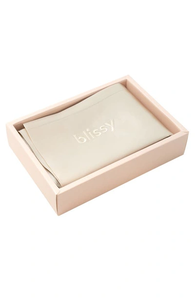 Shop Blissy Mulberry Silk Pillowcase In Champagne