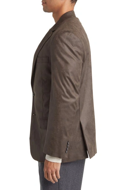 Shop Daniel Hechter Norris Faux Suede Sport Coat In Mushroom