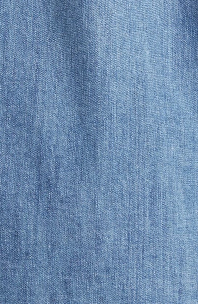 Shop Le Jean Mimi Denim Overshirt In Salt Blue