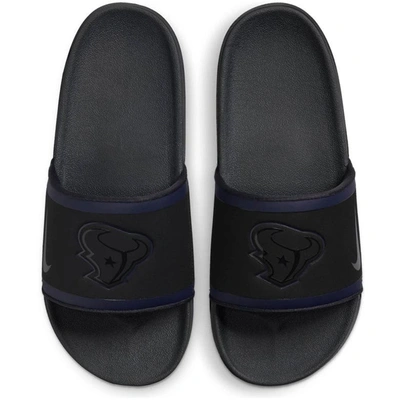 Shop Nike Houston Texans Team Off-court Slide Sandals In Black