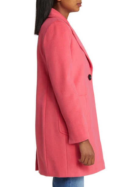 Sam Edelman Wool Blend Blazer Coat In Rose Quartz