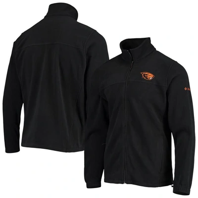 Shop Columbia Black Oregon State Beavers Flanker Iii Fleece Team Full-zip Jacket