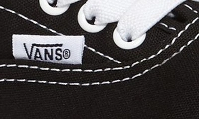 Shop Vans Authentic Sneaker In Black/ True White