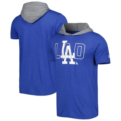 Shop New Era Royal Los Angeles Dodgers Team Hoodie T-shirt