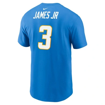 NIKE NIKE DERWIN JAMES JR. POWDER BLUE LOS ANGELES CHARGERS PLAYER NAME & NUMBER T-SHIRT 