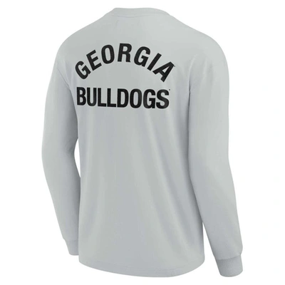 Shop Fanatics Signature Unisex  Gray Georgia Bulldogs Elements Super Soft Long Sleeve T-shirt