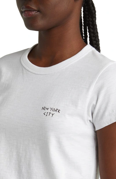 Shop Rag & Bone Nyc Organic Pima Cotton T-shirt In White