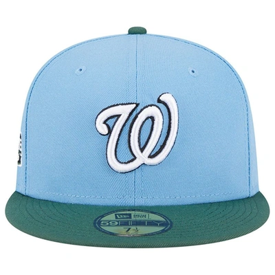 Shop New Era Sky Blue/cilantro Washington Nationals 2018 Mlb All-star Game 59fifty Fitted Hat In Light Blue