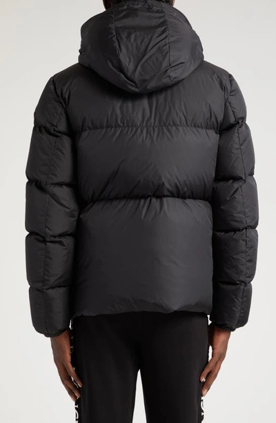Moncler Men's Montcla Logo-hood Puffer Jacket In Black