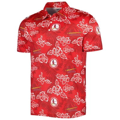 Shop Reyn Spooner Red St. Louis Cardinals Cooperstown Collection Puamana Print Polo