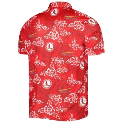 Shop Reyn Spooner Red St. Louis Cardinals Cooperstown Collection Puamana Print Polo