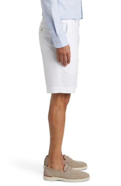 Berle Seersucker Shorts In White