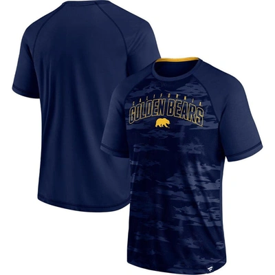 Shop Fanatics Branded Navy Cal Bears Arch Outline Raglan T-shirt