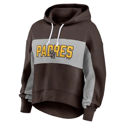 Shop Fanatics Branded Brown San Diego Padres Filled Stat Sheet Pullover Hoodie