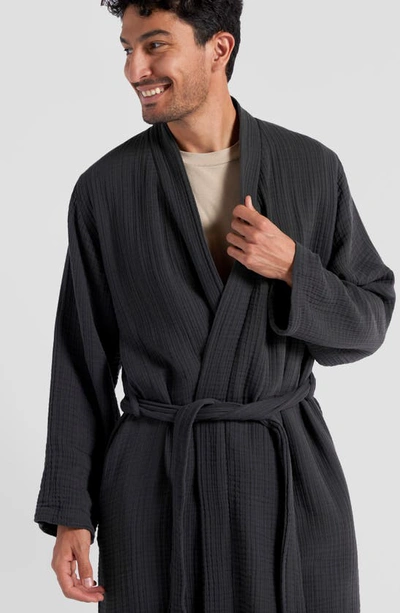 Shop Parachute Gender Inclusive Cloud Cotton Robe In Coal