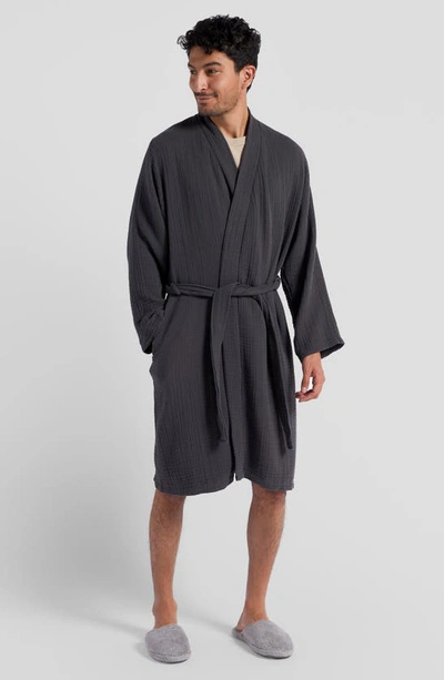 Shop Parachute Gender Inclusive Cloud Cotton Robe In Coal