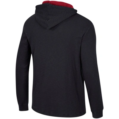 Shop Colosseum Black Alabama Crimson Tide Affirmative Thermal Hoodie Long Sleeve T-shirt