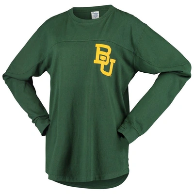 Shop Pressbox Green Baylor Bears Big Shirt Oversized Long Sleeve T-shirt