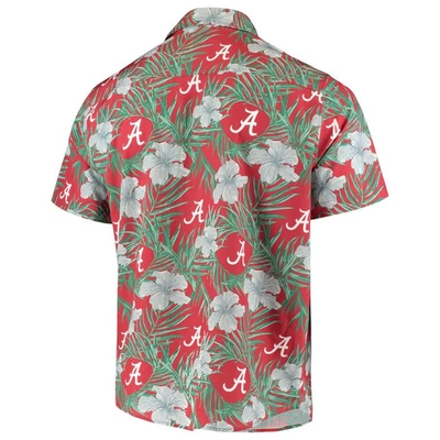Shop Foco Crimson Alabama Crimson Tide Floral Button-up Shirt