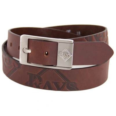 Shop Eagles Wings Tampa Bay Rays Brandish Leather Belt In Brown