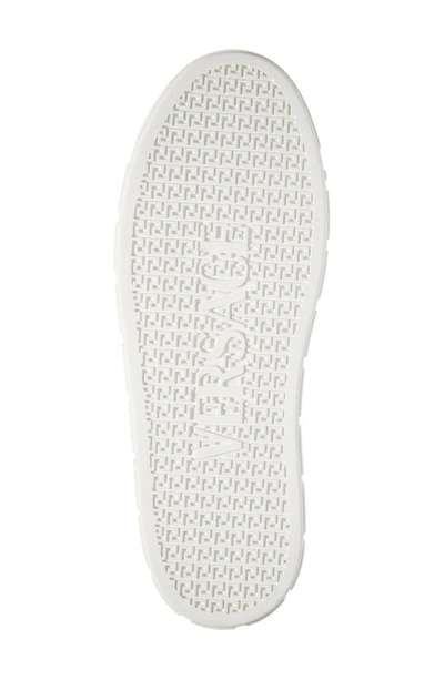 Shop Versace Barocco Greca Jacquard Low Top Sneaker In 2w110-white Gold
