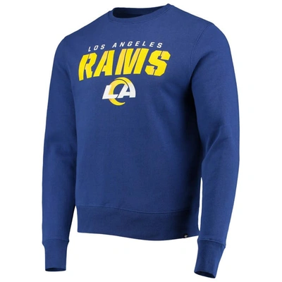 Shop 47 ' Royal Los Angeles Rams Traction Headline Pullover Sweatshirt