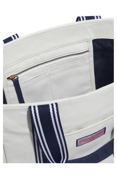 Shop Vineyard Vines Heritage Classic Cotton Canvas Tote In Nautical Navy