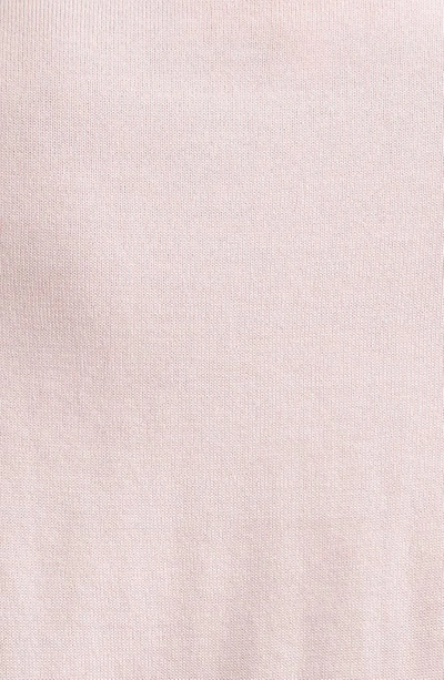 Shop Carolina Herrera Crop Silk & Cotton Cardigan In Blush