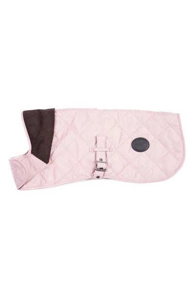 Shop Barbour Quilted Dog Coat In Pink