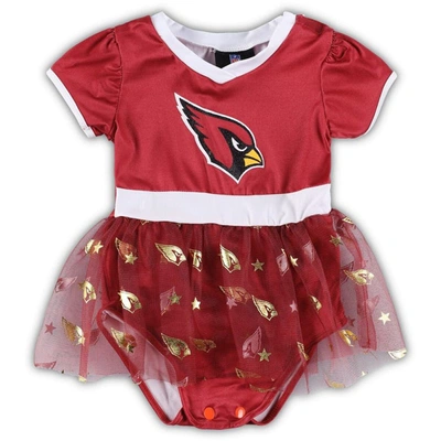 Shop Jerry Leigh Infant Cardinal/white Arizona Cardinals Tailgate Tutu Game Day Costume Set In Red