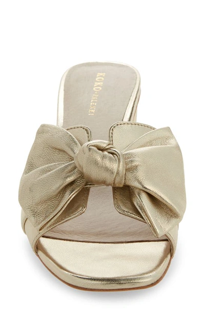 Koko + Palenki Sidney 2 Sandal In Gold Leather
