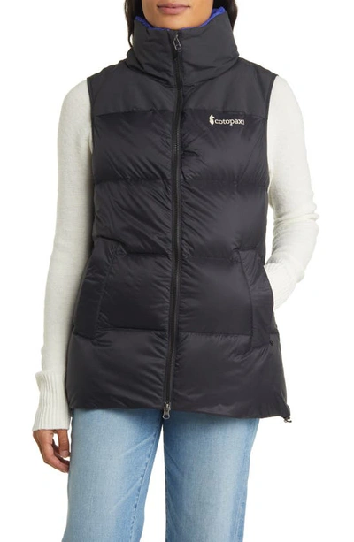 Shop Cotopaxi Solazo 600 Fill Power Down Hooded Vest In Black
