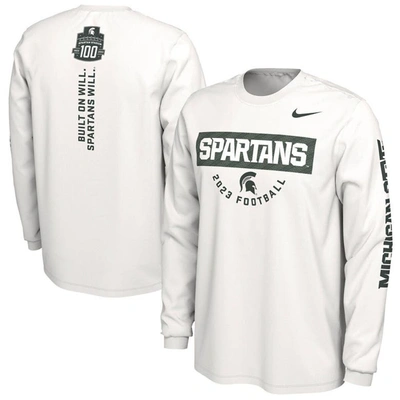 Shop Nike White Michigan State Spartans 2023 Fan Long Sleeve T-shirt