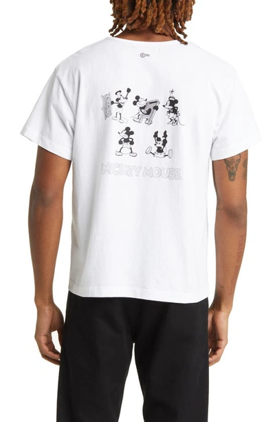Shop Connor Mcknight X Disney Mickey Mouse Cotton Graphic T-shirt In White