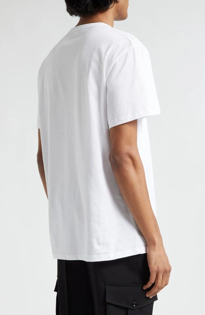 Shop Alexander Mcqueen Skull Graphic T-shirt In White / Black