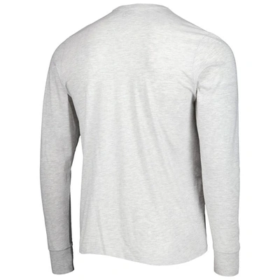 Shop 47 ' Heathered Gray Las Vegas Raiders Dozer Franklin Long Sleeve T-shirt