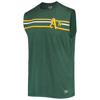 Shop New Era Green Oakland Athletics Muscle Tank Top