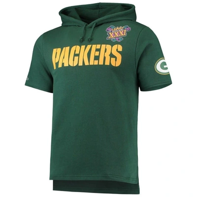 Shop Mitchell & Ness Green Green Bay Packers Game Day Hoodie T-shirt