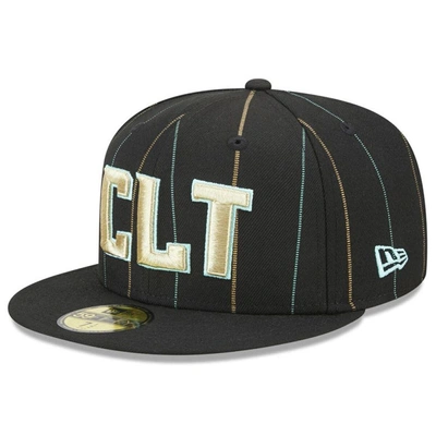Shop New Era Black Charlotte Hornets 2022/23 City Edition Official 59fifty Fitted Hat