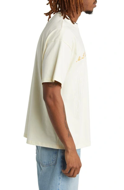 Shop Renowned Arch Crewneck Cotton T-shirt In Sand