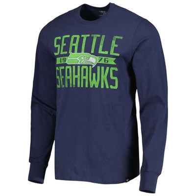 Shop 47 ' College Navy Seattle Seahawks Brand Wide Out Franklin Long Sleeve T-shirt