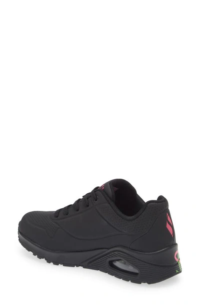 Skechers Uno Highlight Love Sneaker In Black/ Multi