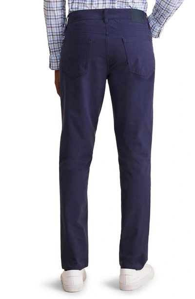 Vineyard Vines On The Go Canvas Five Pocket Pants In Nautical Navy