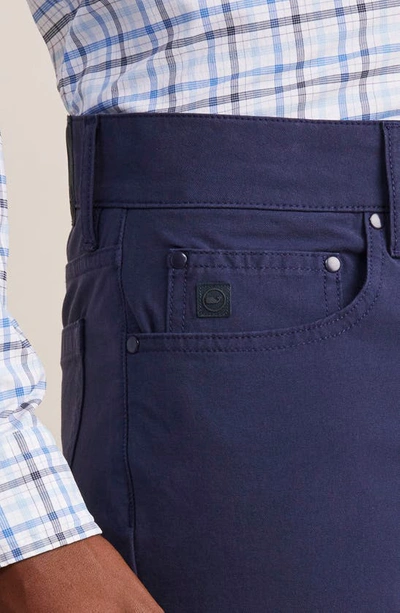 Vineyard Vines On The Go Canvas Five Pocket Pants In Nautical Navy