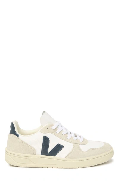 Shop Veja V-10 Sneaker In White/ Nautico