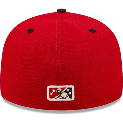 Shop New Era Red/black Murciélagos De Louisville Copa De La Diversion 59fifty Fitted Hat