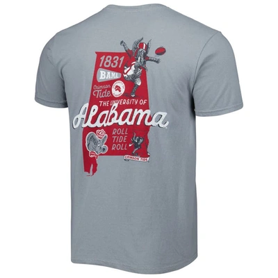 Shop Image One Graphite Alabama Crimson Tide Vault State Comfort T-shirt