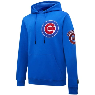 Shop Pro Standard Royal Chicago Cubs  Logo Pullover Hoodie